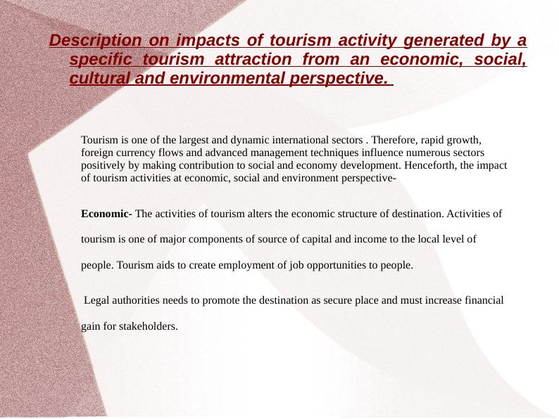 Impacts of Tourism Activity on Economic, Social, Cultural, and Environmental Perspectives_2
