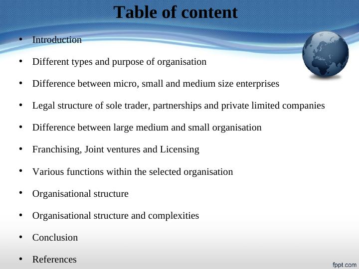 Business and Environment: Types, Sizes, and Functions of Organizations_2