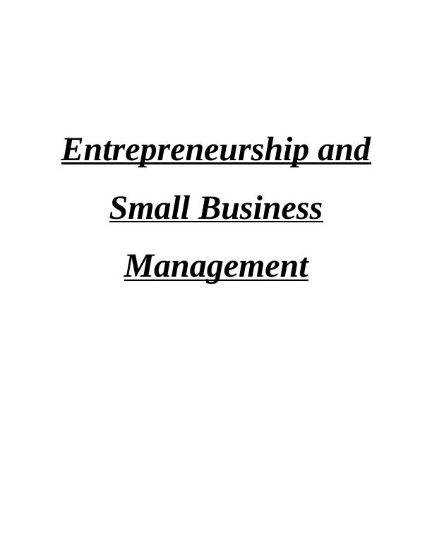 Unit 9 - Entrepreneurship and Small Business Management_1