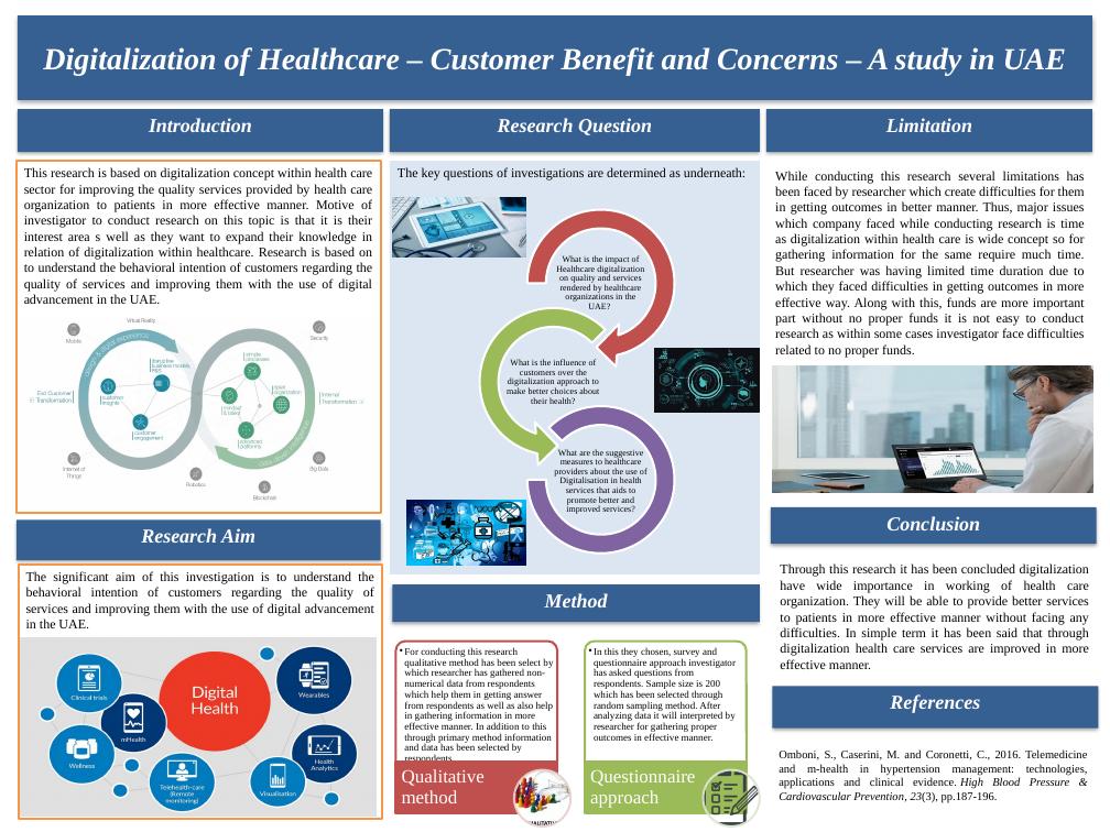Digitalization of Healthcare – Customer Benefit and Concerns – A study in UAE_1