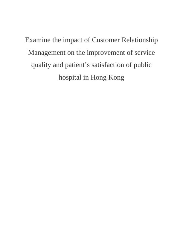 Customer Relationship Management Assignment(CRM)_1