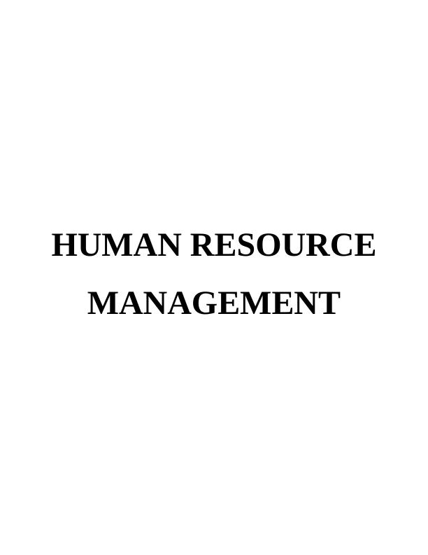 Human Resource Management Report : Aldi company_1