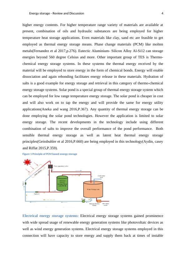 Energy Storage Review and Discussion.