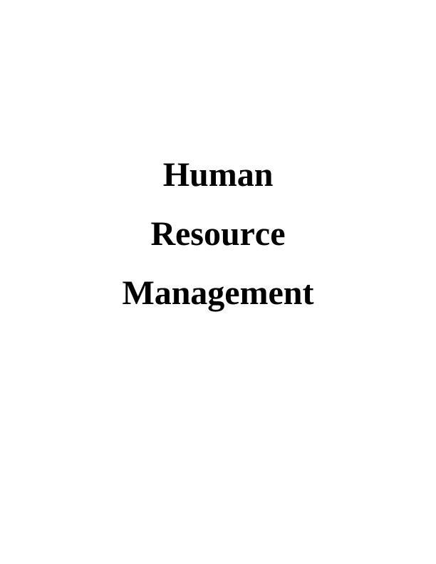 Human Resource Management Assignment - Jaguar_1