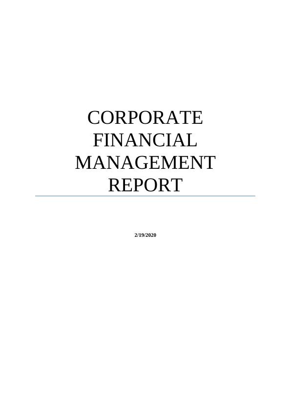 Financial Corporate Management_1
