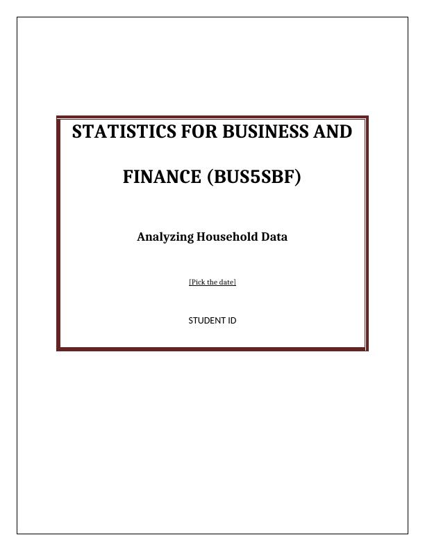BUS5SBF - Statistics for Business and Finance (Doc)_1