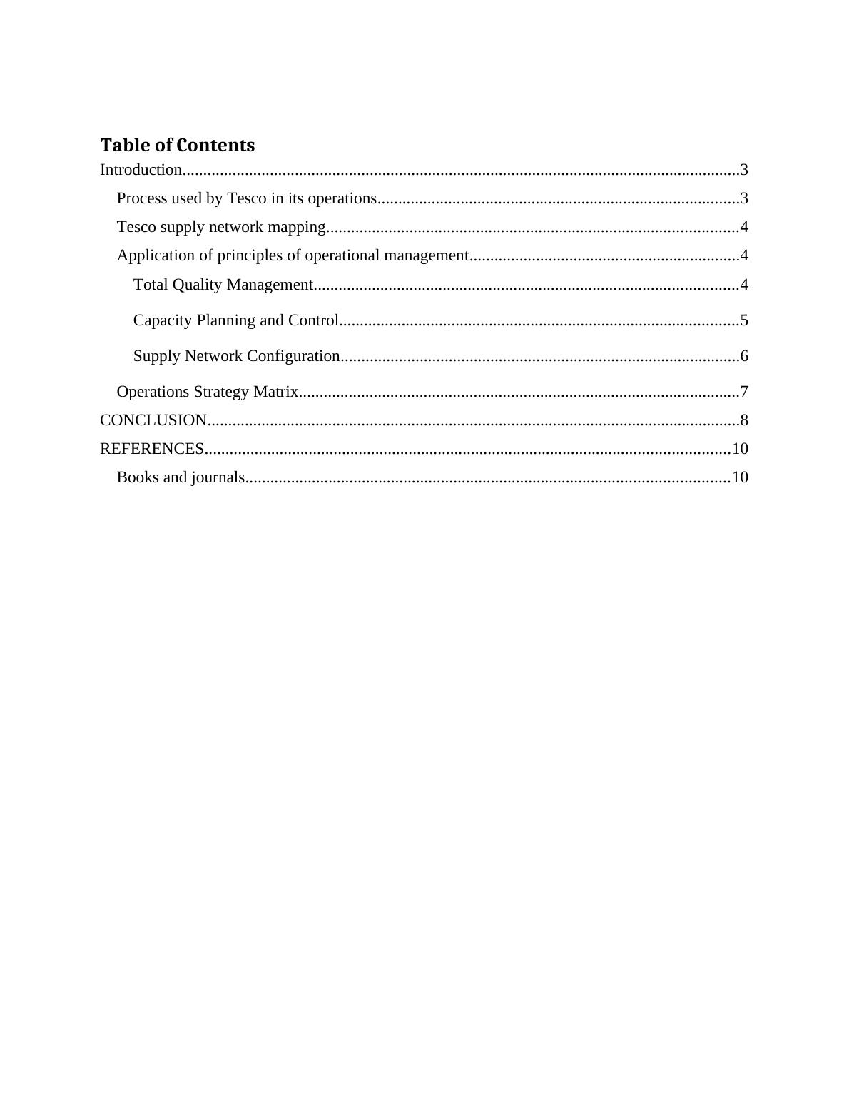 tesco operations management case study