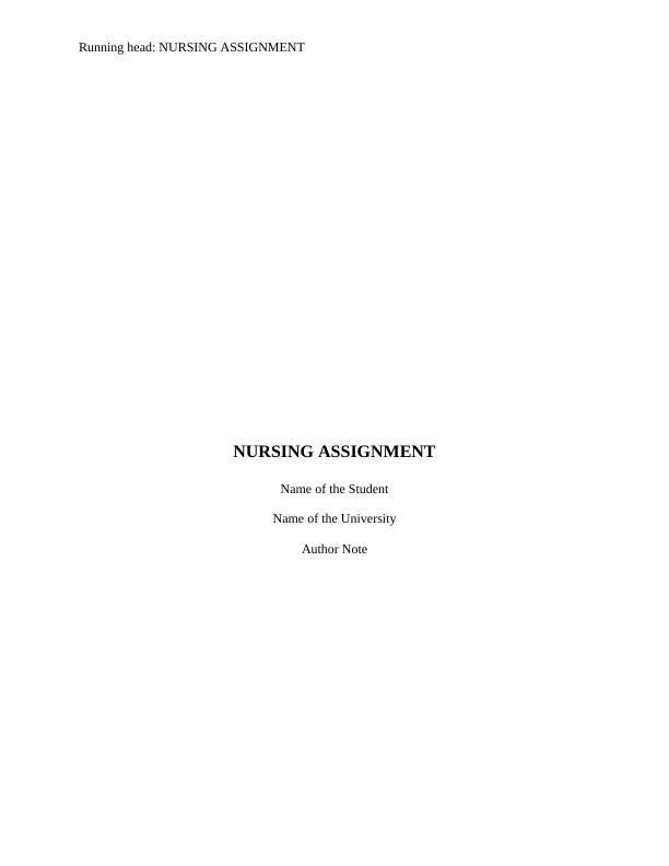 NURSING MANAGEMENT ASSIGNMENT.