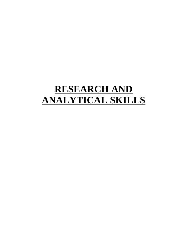 (Solution) Academic and Research Skills: Assignment_1