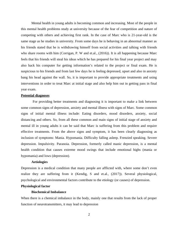 abnormal psychology extended essay