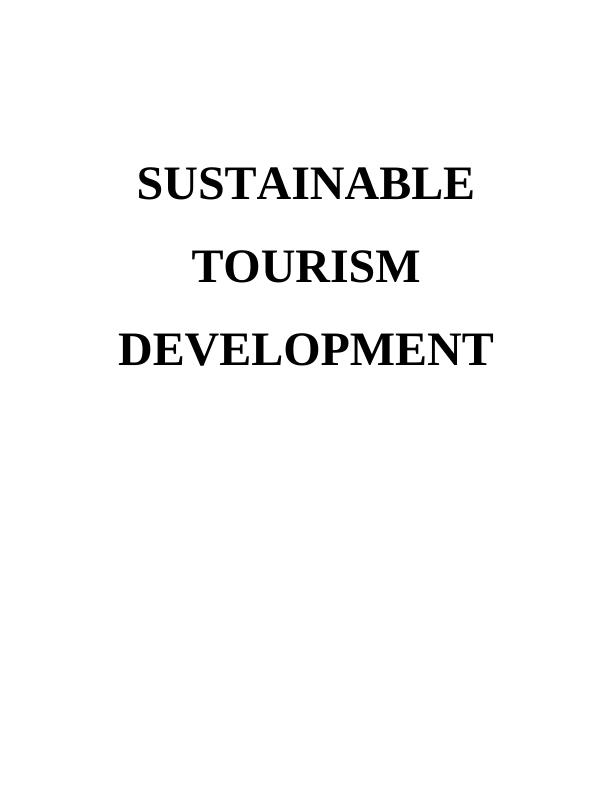 Assignment on Sustainable Tourism Development in Nepal_1