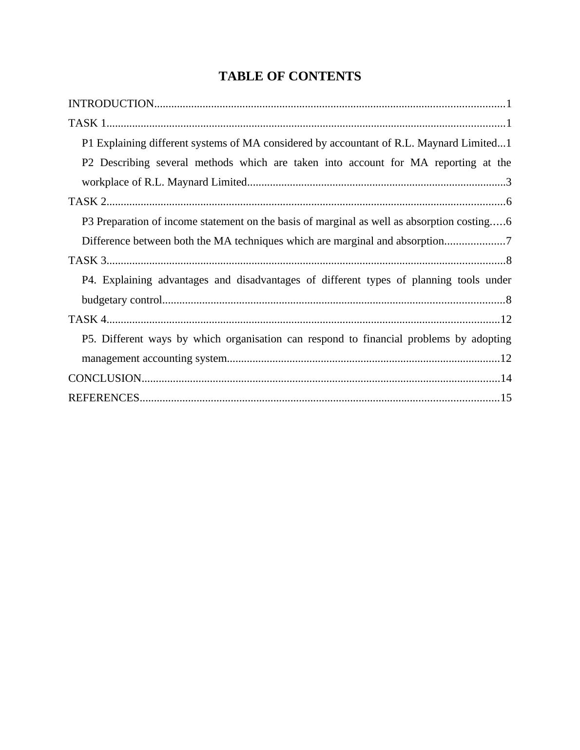 Report on Management Accounting and Its Benefits - R.L. Maynard Limited_2
