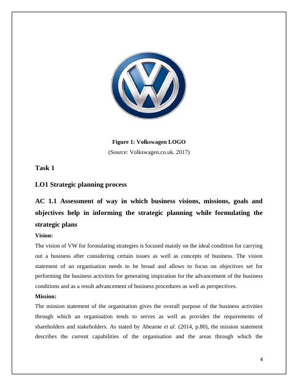 Business Strategy Assignment | Volkswagen_4