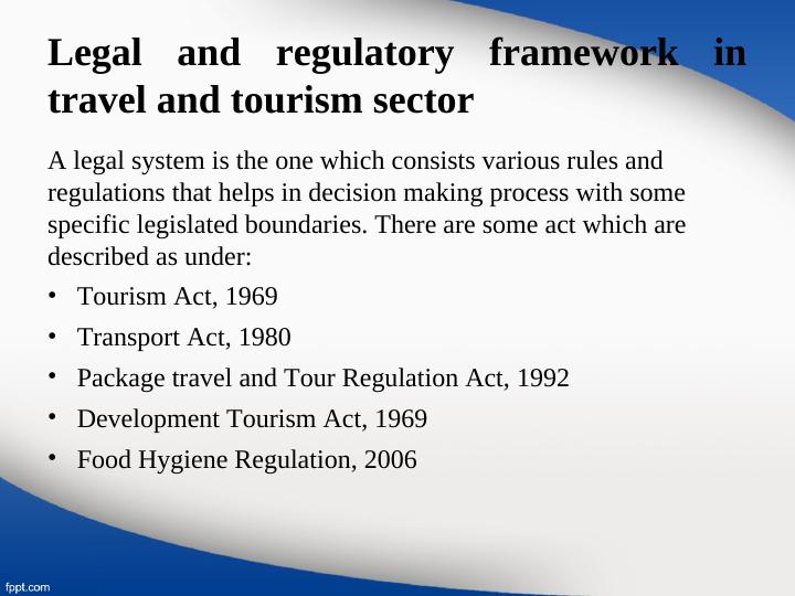 development of tourism act 1969