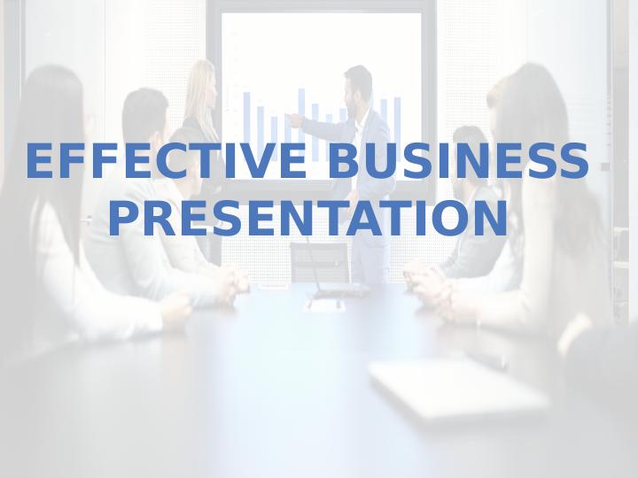 how to make an effective business presentation