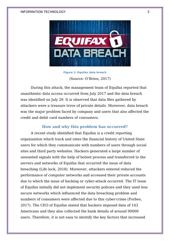 Equifax Data Breach and PlayStation Outage: Security Issues in Information Technology_4