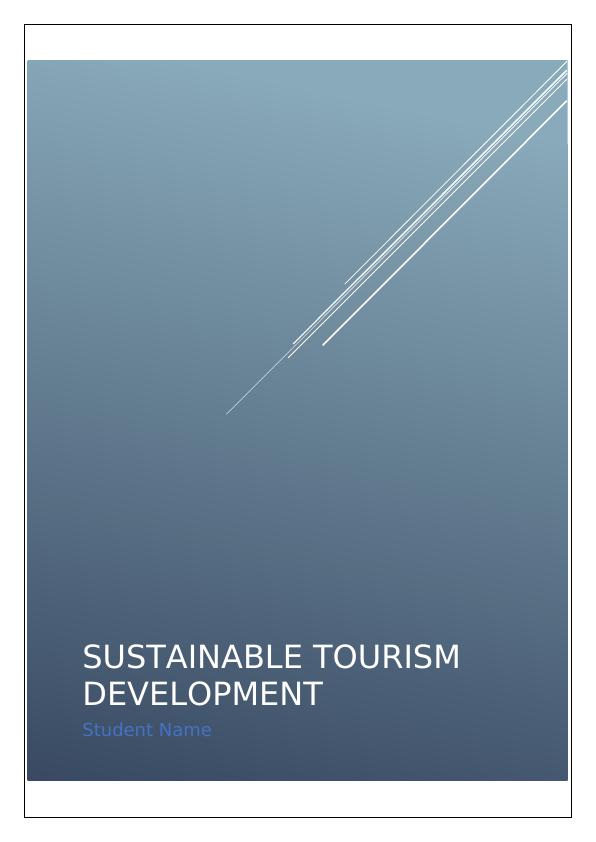 Sustainable Tourism Development: An Annotated Bibliography_1