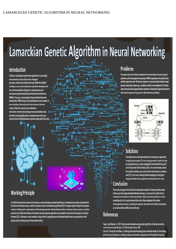 Lamarckian Genetic Algorithm in Neural Networking for Face Detection System_1