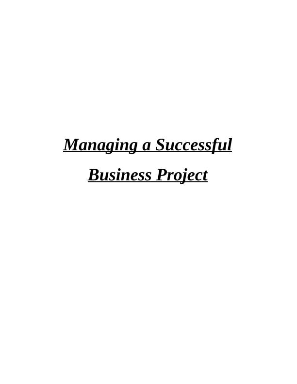 Managing a Successful Business Project Assignment Solved - Qbic Hotel_1