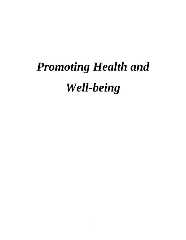 Promoting Health and Well-being_1