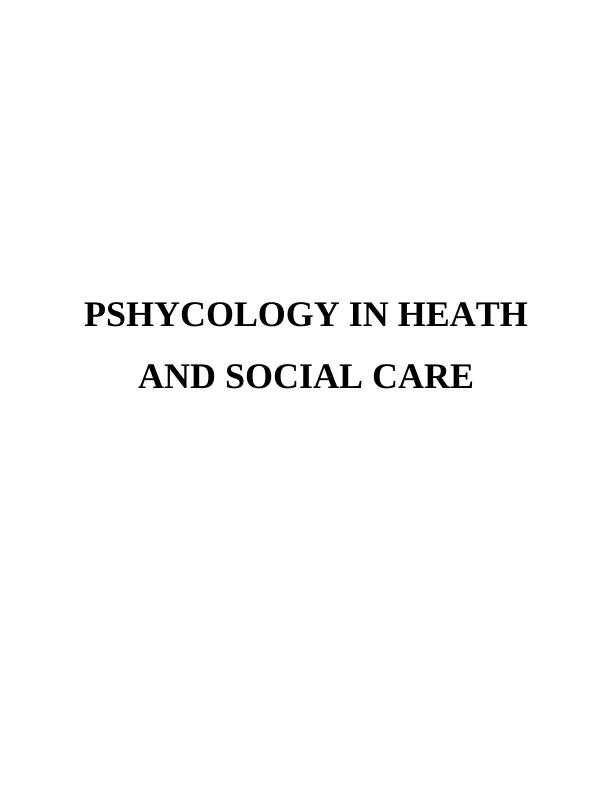 Psychology in Health and Social Care_1