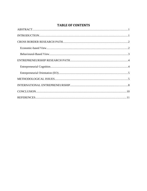 Resource based theory (RBT) of International entrepreneurship