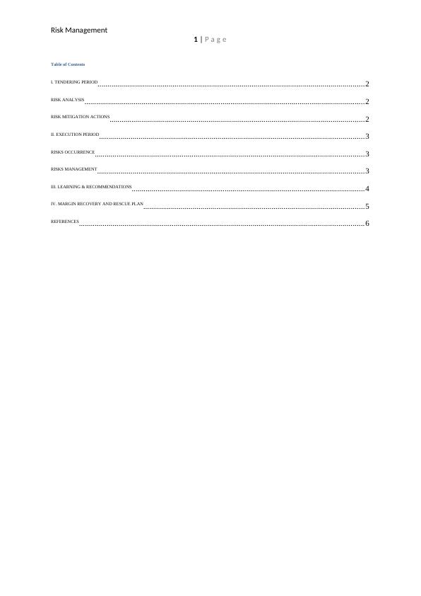 Risk Management  :  Assignment  Sample PDF_2