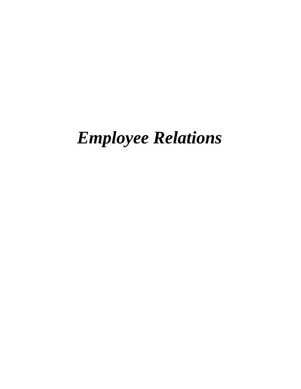 Employee Relations of Tesco_1