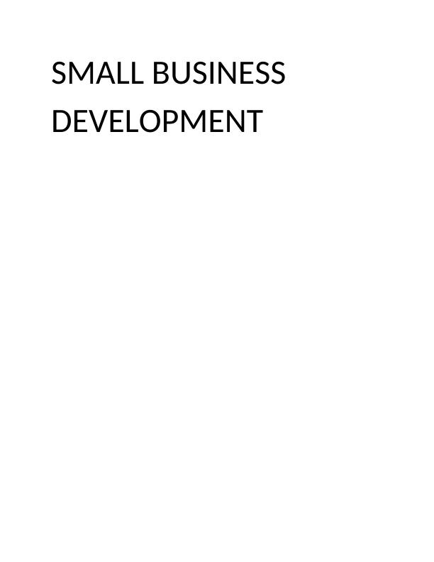 Small Business Development Report_1