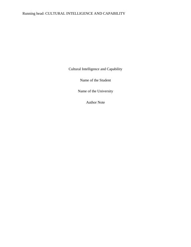 CUC107 - Cultural Intelligence and Capability_1