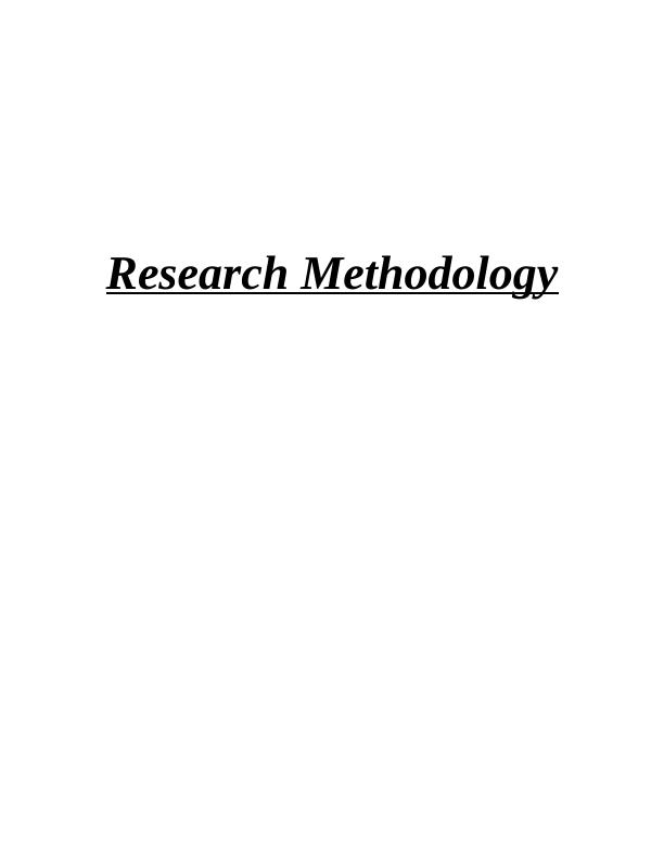 Research Methodology & Methodology_1