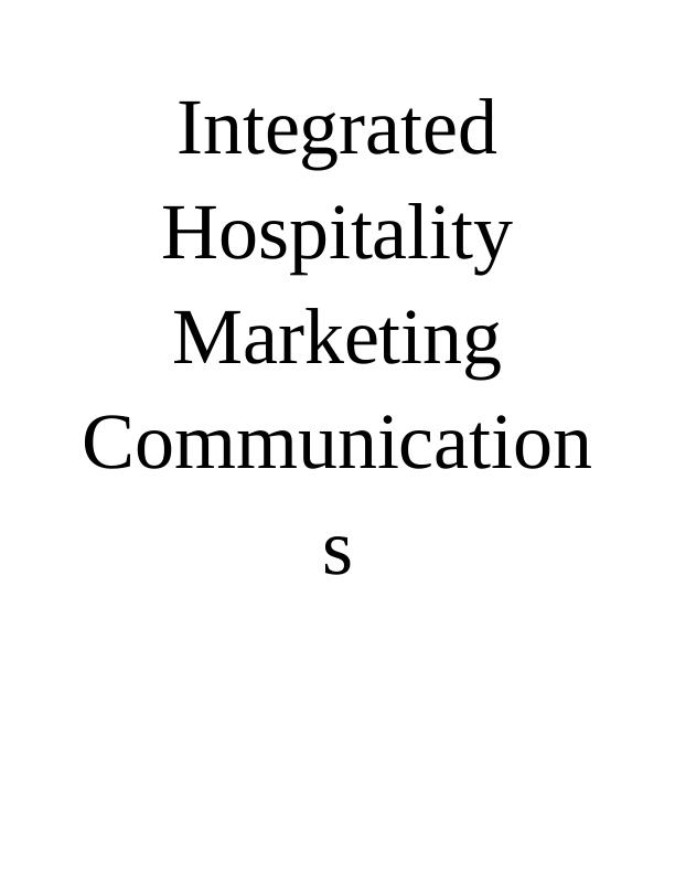 Evaluation of Marketing Channels in Hospitality Organizations_1