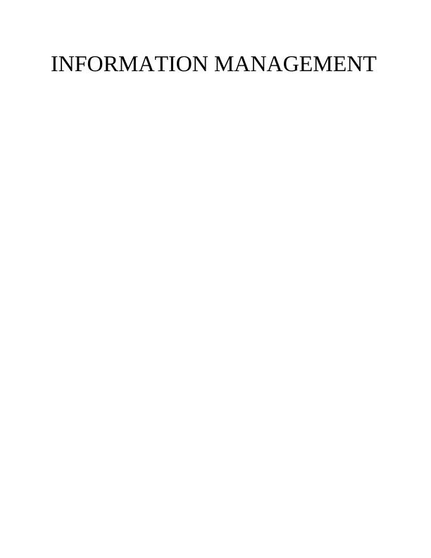 Information Management in National Health Services (NHS) : Report_1