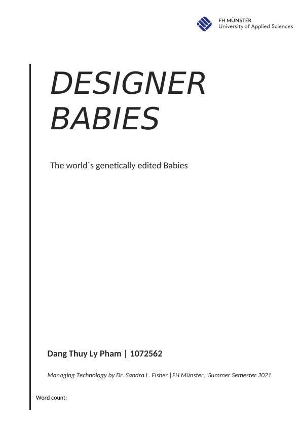 (PDF) Designer Babies CRISPR_1