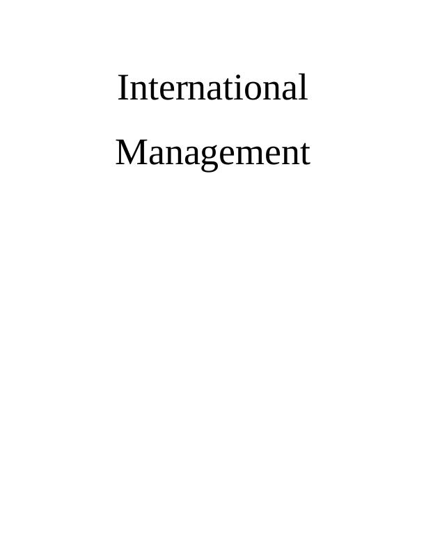 Expatriate Failure and Success in International Management_1
