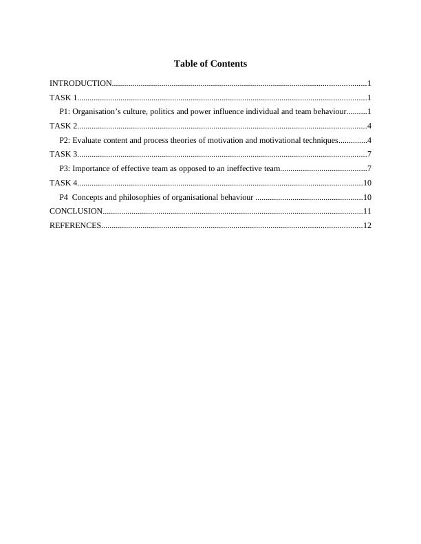 Organisational Behaviour Assignment - 4com_2