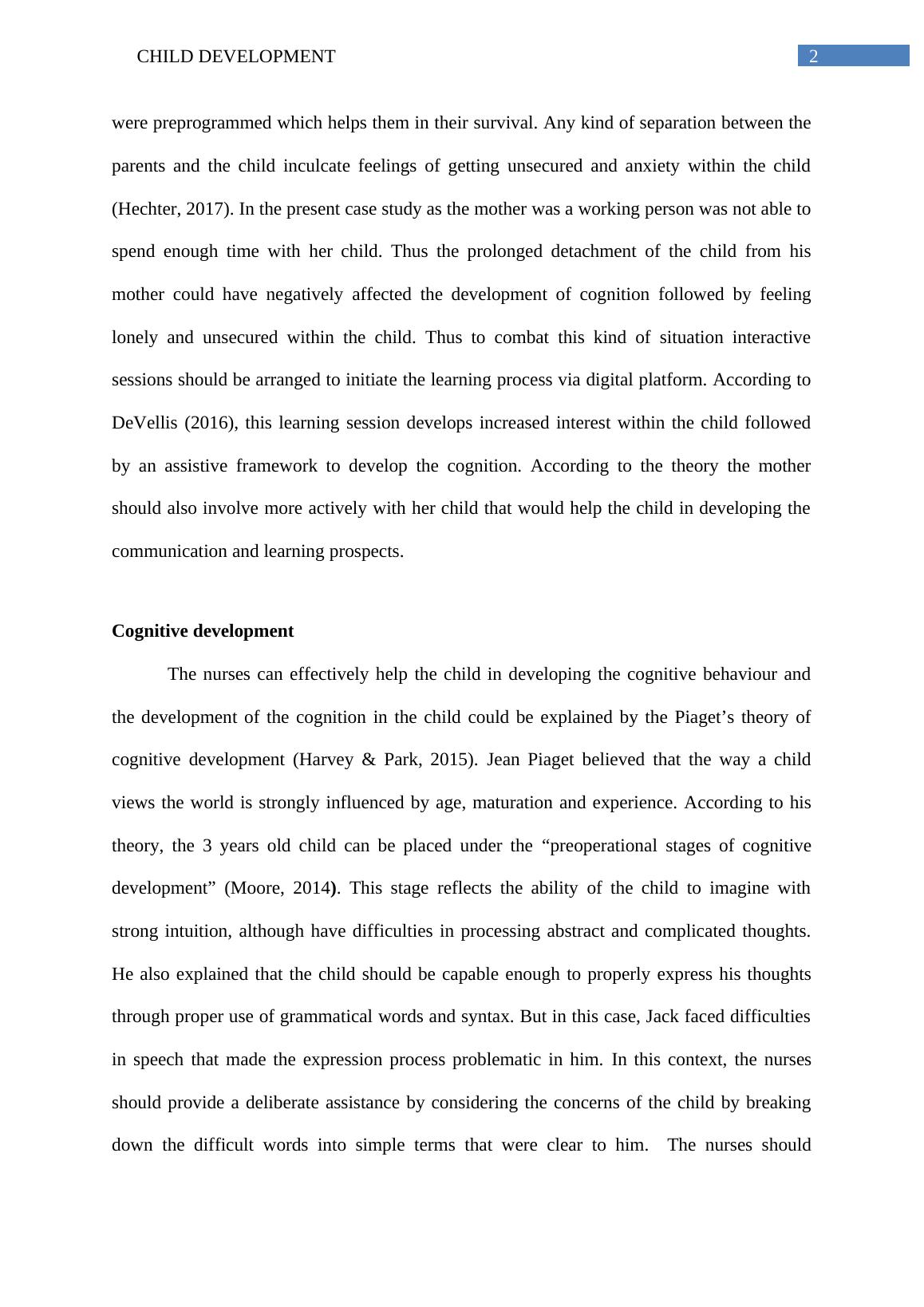 Cognitive development 2025 case study