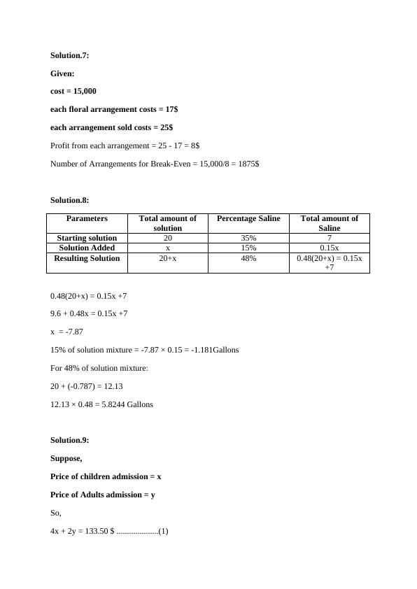 Mathematics Assignment Sheet_5