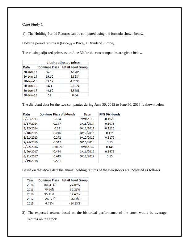 Case Study on Holding Period Returns and Total Returns to Shareholders_2