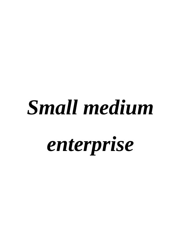 Small Medium Enterprise: Analysis of Pharmacy2U_1
