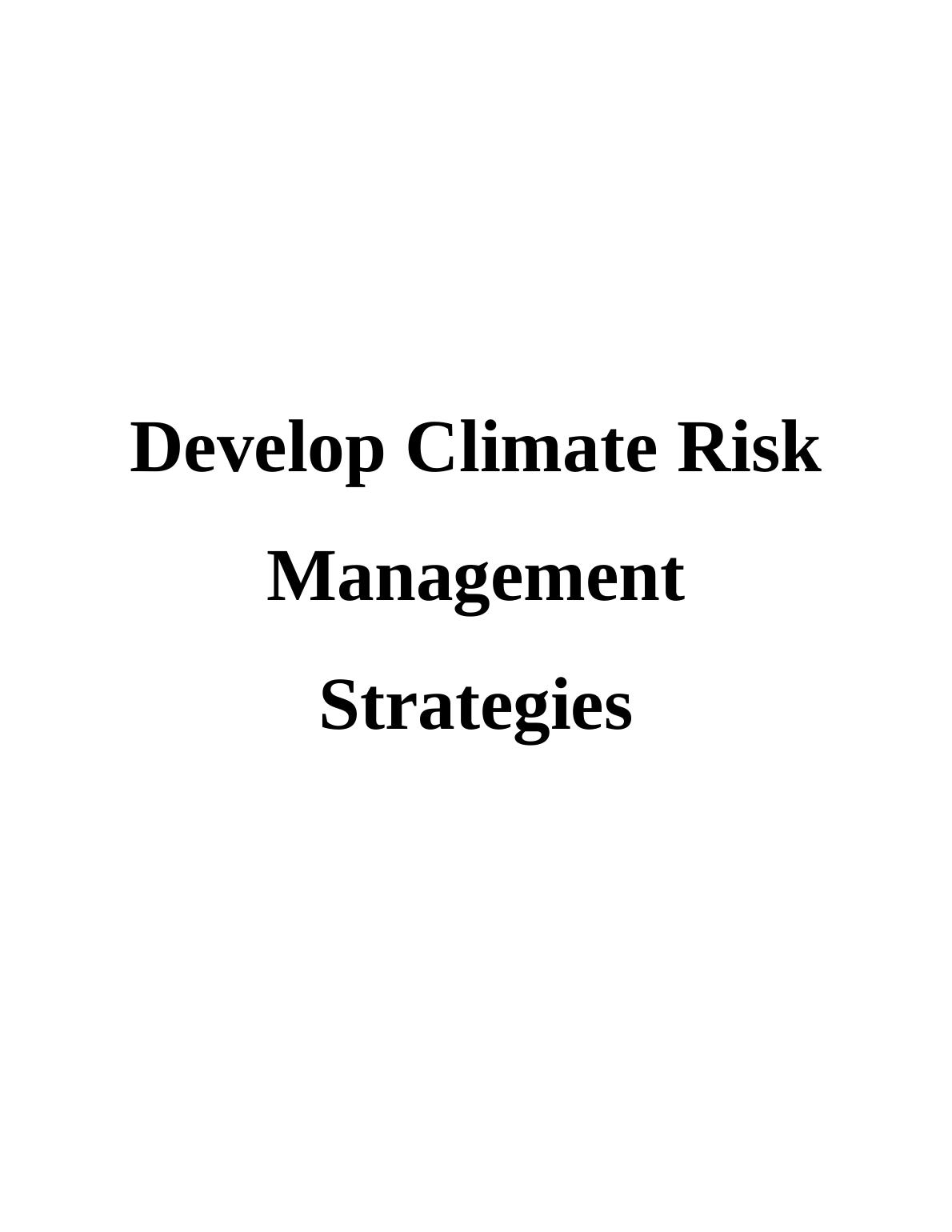 Develop Climate Risk Management Strategies_1