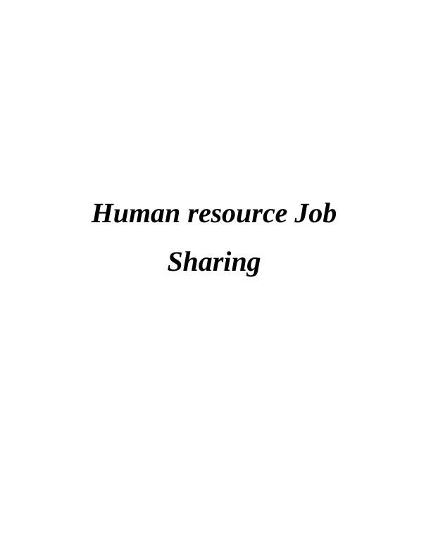 Job Sharing Human Resource Management - Motorola_1