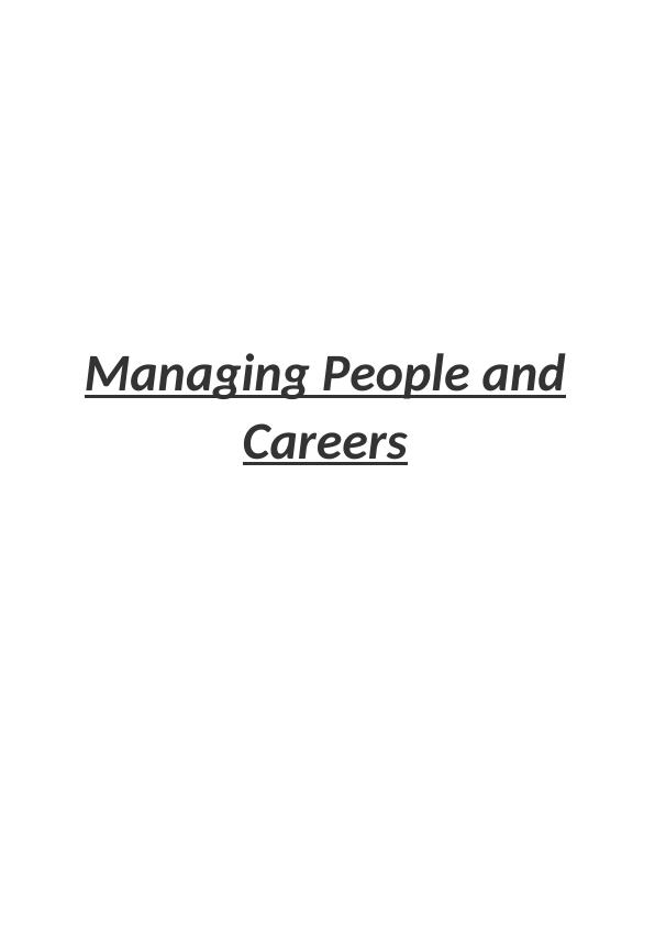 Managing vPeople And Careers -  Assignment_1