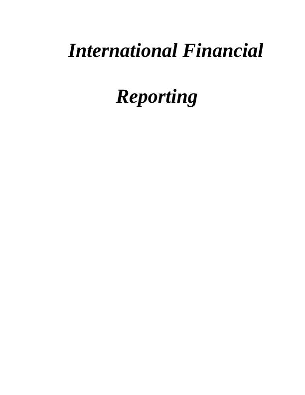 International Financial Reporting Standards: Doc_1