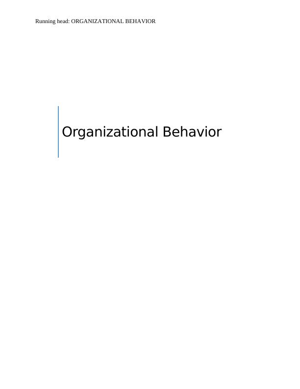 Assignment Organizational  Behavior_1
