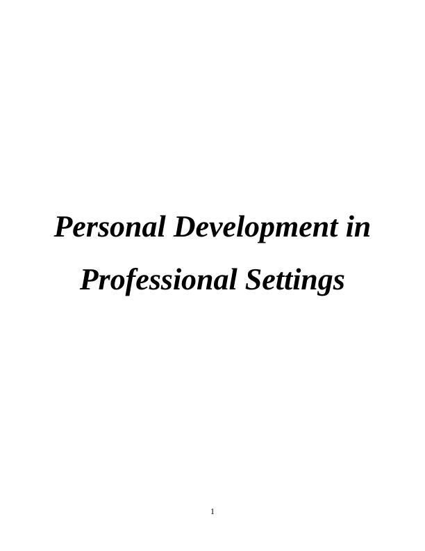 Personal Development in Professional Settings_1