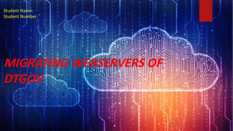 Migrating Webservers of DTGOV_1