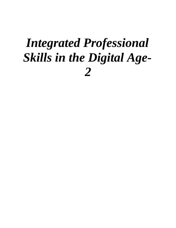 Integrated Professional Skills in the Digital Age-2 : Assignment_1