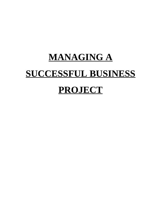 Managing a Successful Business Project Assignment - Globalisation_1