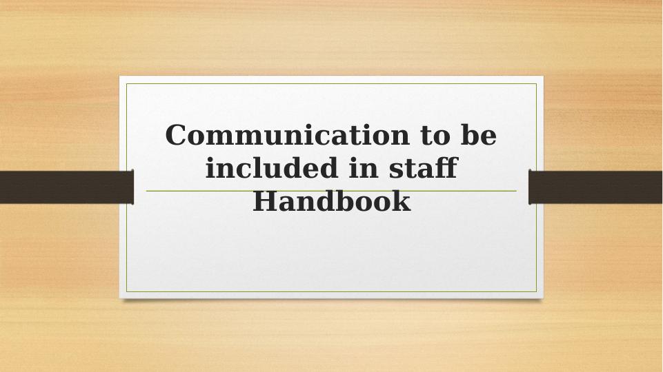 Communication in Staff Handbook_1